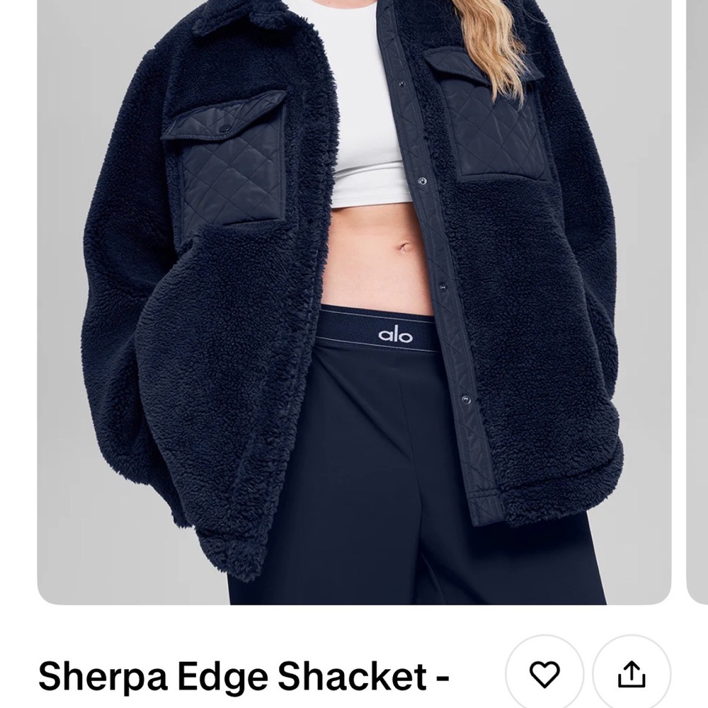 ALO Yoga Women's Dark Sherpa Teddy Jacket